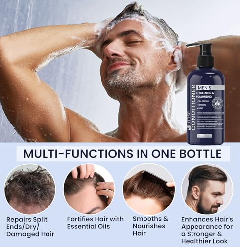 Biotin Hair Growth Conditioner for Men | Tea Tree & Ginseng