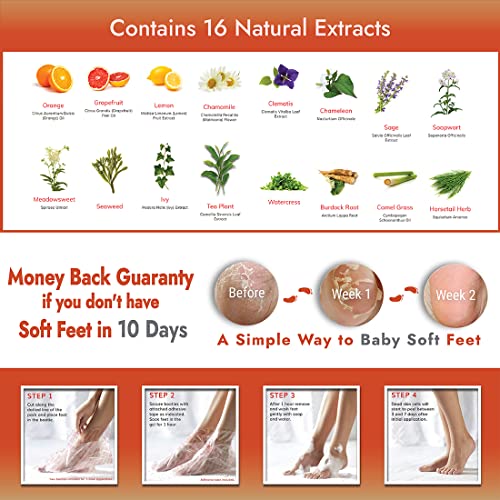 Baby Foot Original Exfoliating Foot Peel Mask for Dry, Cracked Feet