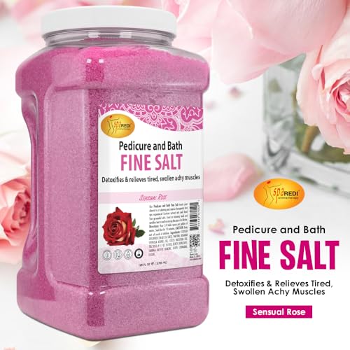 SPA REDI Sensual Rose Detox Foot Soak & Pumice Scrub Gel Set - 128 oz Each