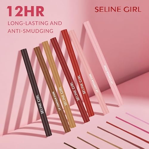 Lip Tint Stain 7 Colors£¬Long Lasting Velvet Finish£¬Lightweight & Non-Sticky£¬Dual Use Lip & Cheek Stain£¬Portable Applicator Pen 002# rosewood