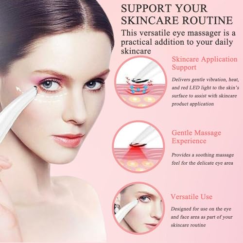 Heated Eye Wand, 3-in-1 Vibrating Massage Lift