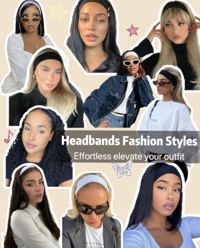 Huachi Women's Headbands 16-Pack Non-Slip Sports & Yoga