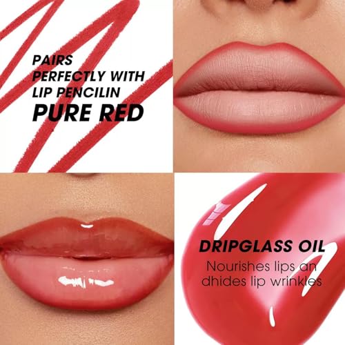 Retro Lip Liner & Gloss Set - 12 Colors Matte & Plump