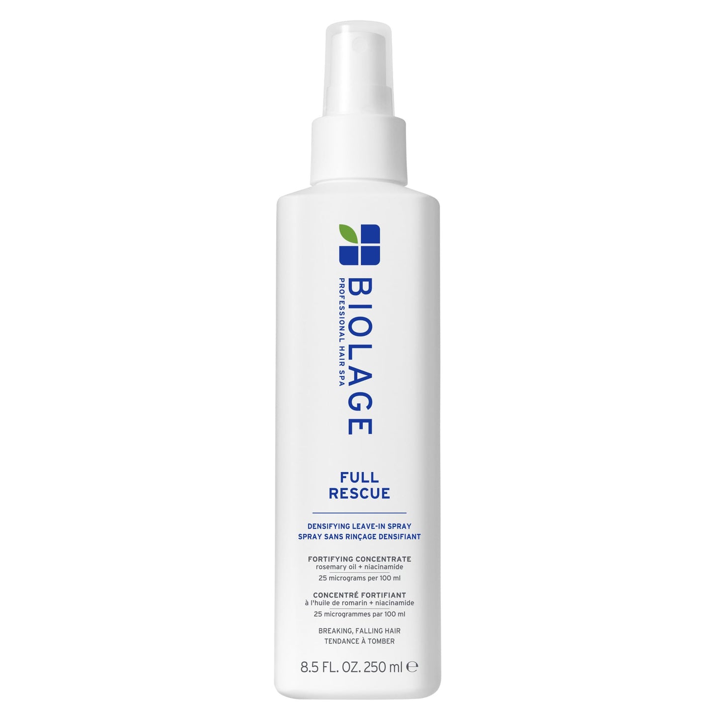 Biolage Full Rescue Densifying Leave-In Spray - Increases Hair Density, Controls Flyaways, Detangles, Leave-In Treatment For Thinning Hair, Rosemary Oil & Niacinamide, Vegan & Cruelty-Free, 8.4 Fl Oz