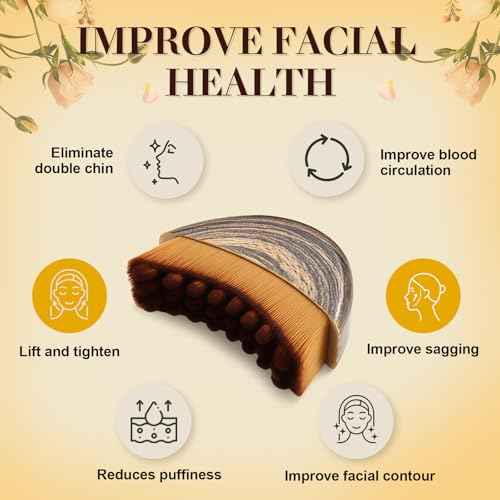 Lymphatic Contour face Brush,Lymphatic Contour Face and Body Brushes, The Lymphatic Drainage Massager for Face, Dry Brushing Face Brush, Chin & Jawline Sculpting, 1Pcs.