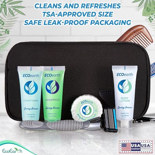 EcoEarth Travel Shampoo and Conditioner Set, 1 fl oz (100 Pieces)