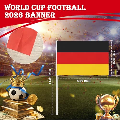 Germany Flag 2026 World Cup with Temporary Tattoos
