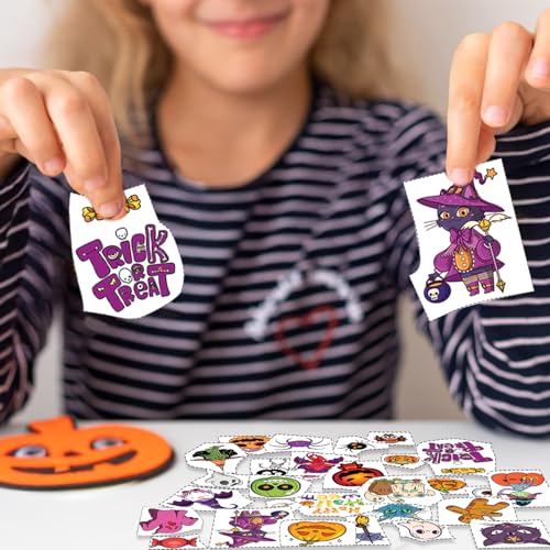 Halloween Temporary Tattoos 116PCS Pre-Cut Easy Peel Party Favors