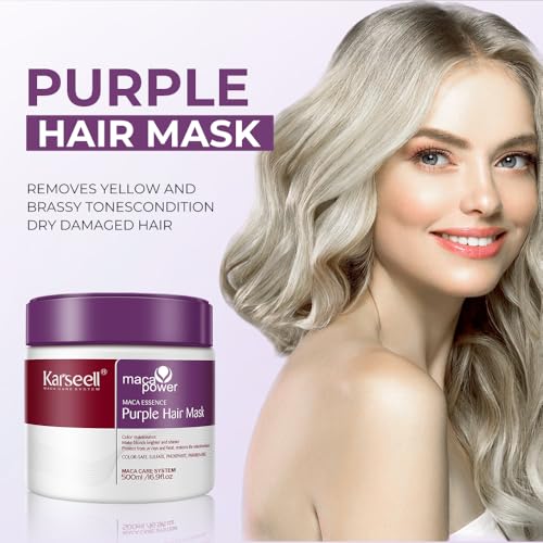 Karseell Purple Hair Mask - 16.90 oz for Blonde & Silver Hair