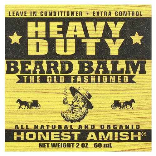 Honest Amish - Heavy Duty Beard Balm - 2 Ounce - Beard Conditioner