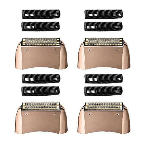 Pro Shaver Replacement Foil and Cutters compatible with andis 17220/17230 shaver ProFoil Lithium replacement Gold,4 pcs