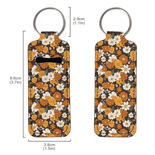Lipstick Clip-On Neoprene Keychain Pouch Holder