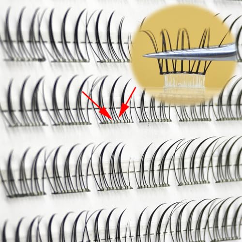 Self-Adhesive Lash Clusters - Pre-Glued False Eyelashes 10-12mm 60pcs