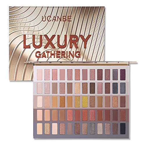 UCANBE 60-Color Neutral Eyeshadow Palette - Matte & Shimmer