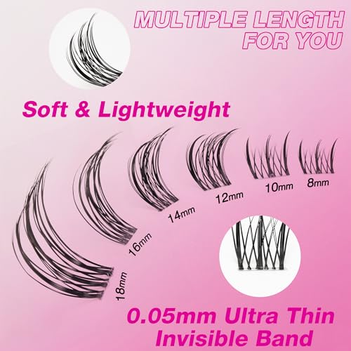 Lash Clusters Individual Eyelash Extensions 8-18mm Wispy