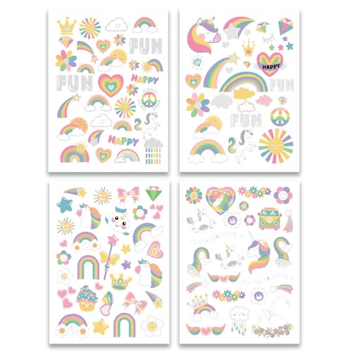 Waterproof Temporary Tattoos - 118pcs Kids Party Supplies