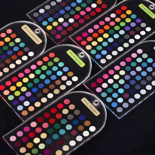 Seasonal Color Selection Cards 6 Pack with Bead Chains