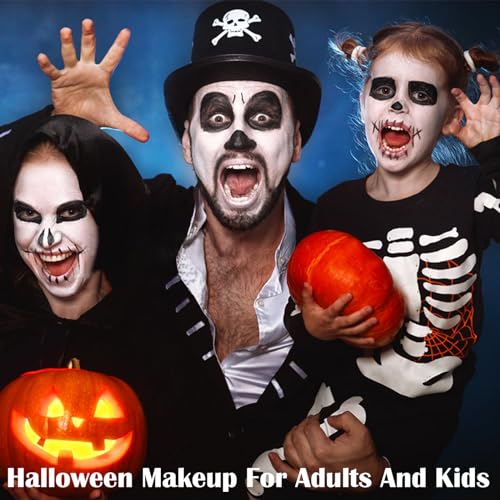MEICOLY 9-Color Water-Based Face Paint Set for Halloween Costume Makeup