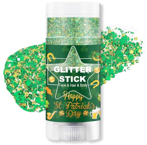 Brazil Green & Yellow Glitter Stick | Waterproof Face & Body