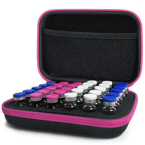 30-Slot Essential Oil & Vial Storage Case for 1-3ml Bottles