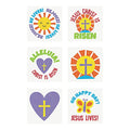He Lives Glitter Tattoo Assortment - 72 Piece Easter Pack