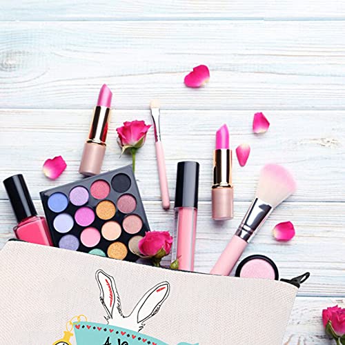 BDPWSS Princess Makeup Bag A Very Merry Unbirthday To You Zipper Pouch For Fairy Tales Wonderland Flowers Gift