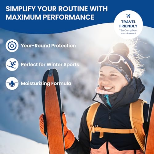 BU SPF 50 Sunscreen Spray for Face and Body, Fragrance Free, Clear Non Aeorsol, Non Greasy and Water Resistant (2-pack)