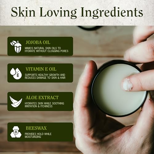 Compass Soap - 41¡Æ North | Beard Balm for Men | Best Beard Softener for Men with Nourishing Oils, for Healthier & Fuller Facial Hair Growth, 1 oz.