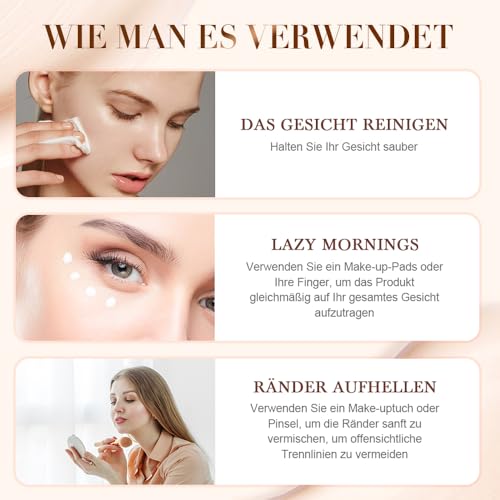 Color Changing Foundation for Mature Skin - Lightweight, Flawless Coverage