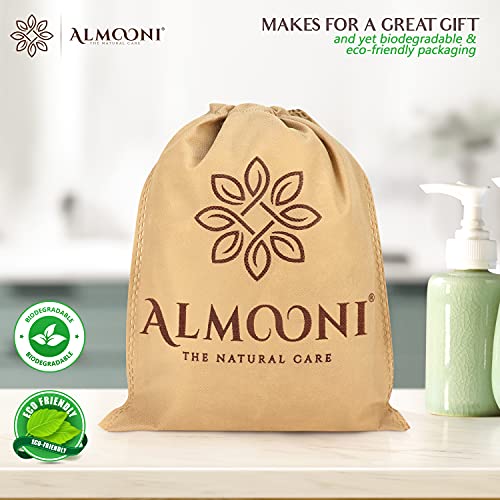 Almooni Natural Loofah Exfoliating Body Scrubber - 2 Pack