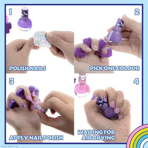 Hello Kitty Train Case Makeup Set for Girls, Ages 3+