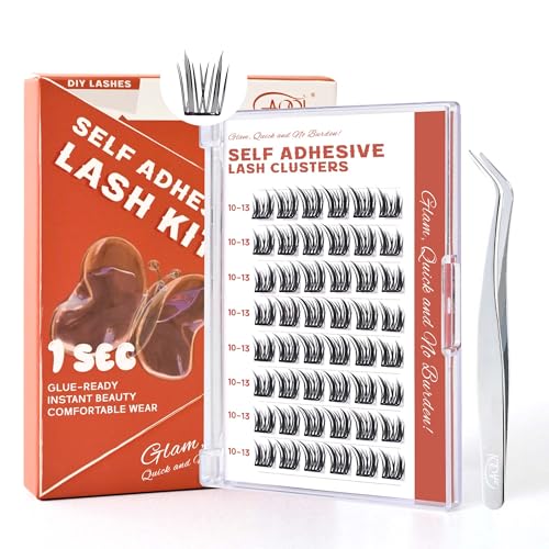 Self-Adhesive Lash Clusters 10-14mm Wispy Pre-Glued