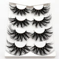 Losha 25mm 3D Faux Mink Lashes - Fluffy Volume False Eyelashes 4 Pairs