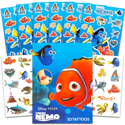 Finding Nemo Party Favor Bundle - 50 Tattoos & 150 Stickers