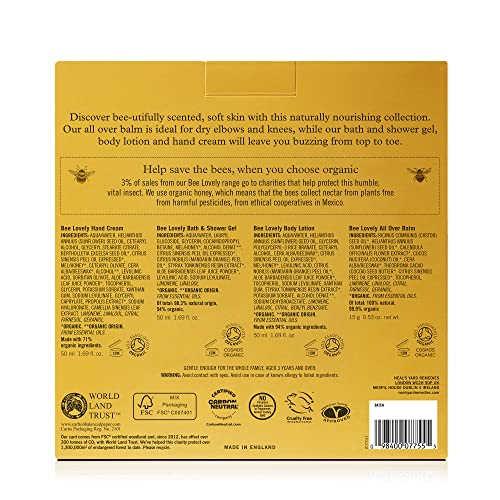 Neal's Yard Bee Lovely Nourishing Collection, Nourishing & Bee-Friendly, Vegetarian Approved, Cruelty Free, 4 Pieces