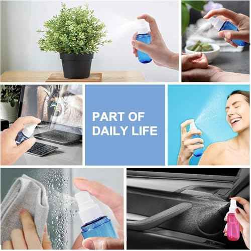 YOCASII 3PCS Spritzer Bottles, 2oz Mini Spray Bottle, Spray Water Bottle for Hair and Travel Containers for Toiletries, Travel Spray Bottles Tsa Approved, Mister Bottle for Hair Spray, Toners & Face