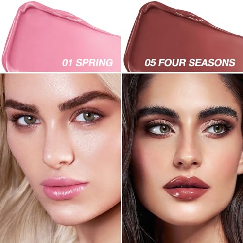 Tinted Lip Balm Duo - Moisturizing Sheer Hydrating Lip Color Set