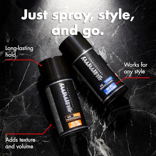 Gummy Professional No Touch Matte Hair Spray Wax ? Strong Hold for Men & Women ? Extra Hold Styling Wax with Dry Matte Finish ? Long-Lasting Control for Texture, Volume and Salon Hairstyles ? 98 ml