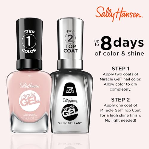 Sally Hansen Miracle Gel Nail Polish - 248 Once Chiffon A Time (Light Pink)