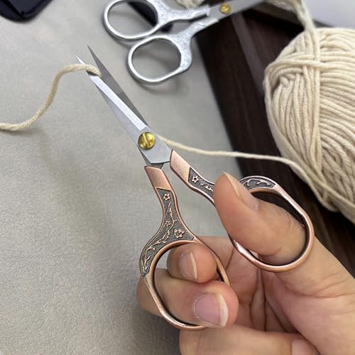 5 Inch Embroidery Scissors Set, Stainless Steel Craft Trimming Shears