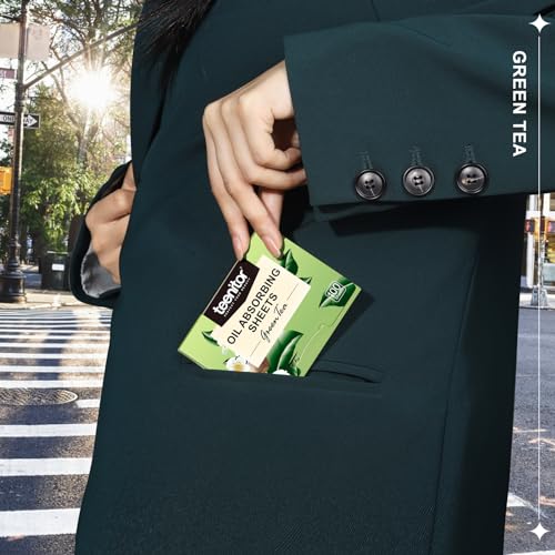 Teenitor Oil Blotting Sheets for Face, 400 Sheets Green Tea