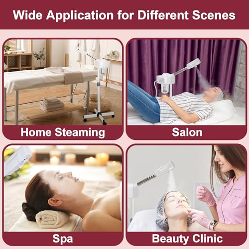 Professional Facial Steamer with Ozone & Wheels