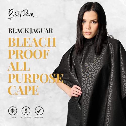 Betty Dain Black Jaguar Bleach-Proof Styling Cape