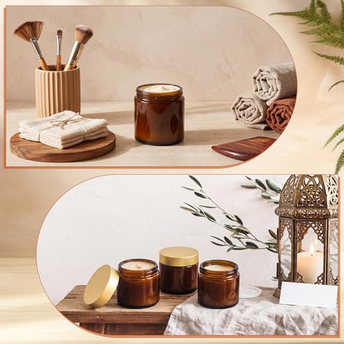 Norme 48 Pcs 4 oz Glass Jars with Lids Airtight Cosmetic