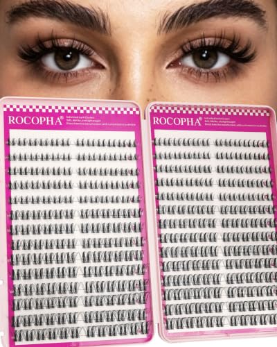 Rocopha Wispy Lash Clusters 9-16mm D Curl Eyelash Extensions