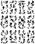 Mermaid Temporary Tattoos - 12 Sheets, 72 Designs, Waterproof