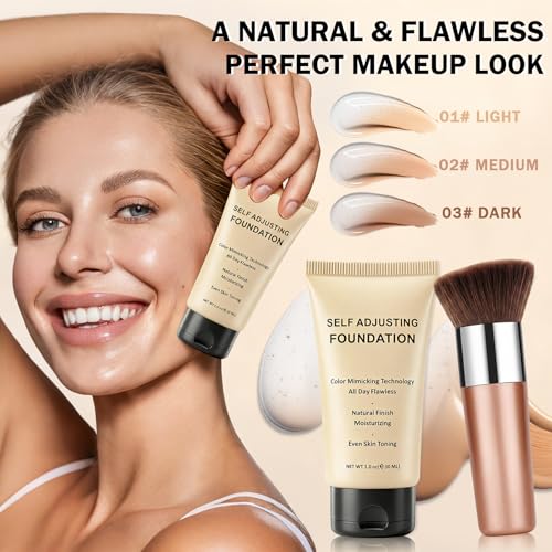 Color Changing Foundation for Mature Skin | Hydrating & Self-Adjusting