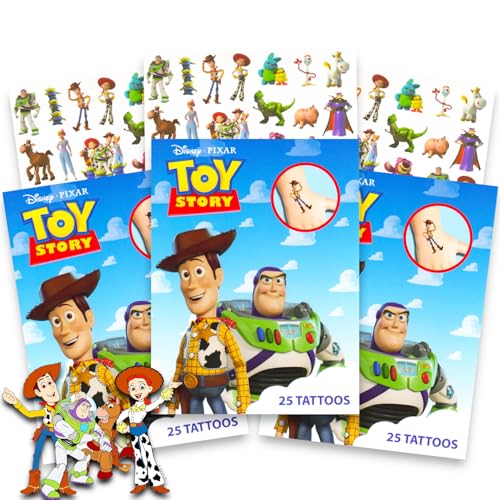 Toy Story Temporary Tattoos Party Favors - 75 Designs