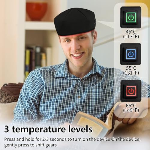 Cordless Red Light Therapy Hair Growth Cap with 5000mAh Battery