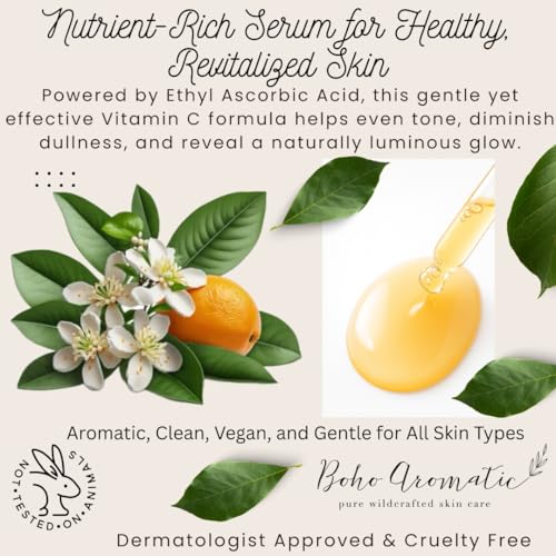 Vita C + Purslane BLOOM Serum ? Brightening Vitamin C Face Serum with Purslane, Antioxidant & Hydrating Formula for Radiant Skin ? Vegan & Cruelty-Free
